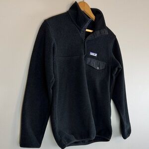 Patagonia Synchilla Snap-T Black XS Fleece Pullover Cozy Gorpcore